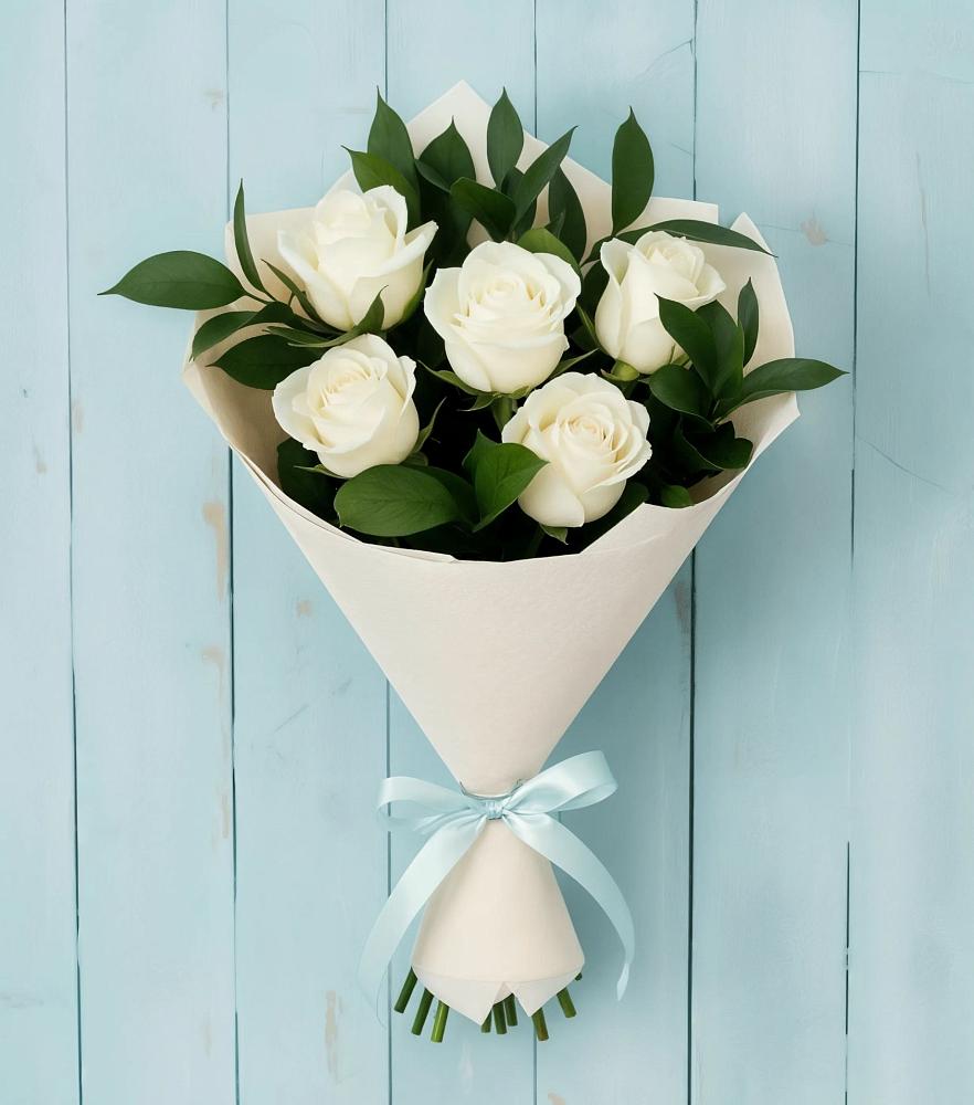 Букет цветов из: Розы в Гжель