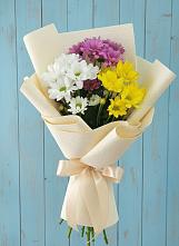 Букет цветов из:  Хризантемы в Гжель