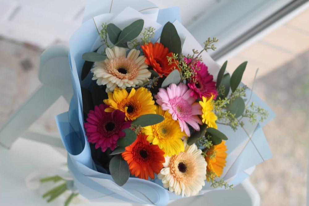 Букет цветов из: Герберы в Гжель