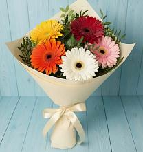 Букет цветов из:  Герберы в Гжель