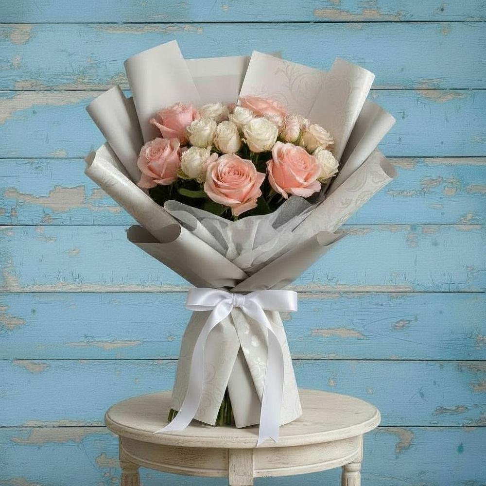 Букет цветов из: Розы в Гжель