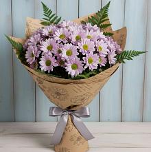 Букет цветов из:  Хризантемы #REPLACE_PRED# Гжель