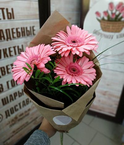 Букет цветов из: Герберы в Гжель