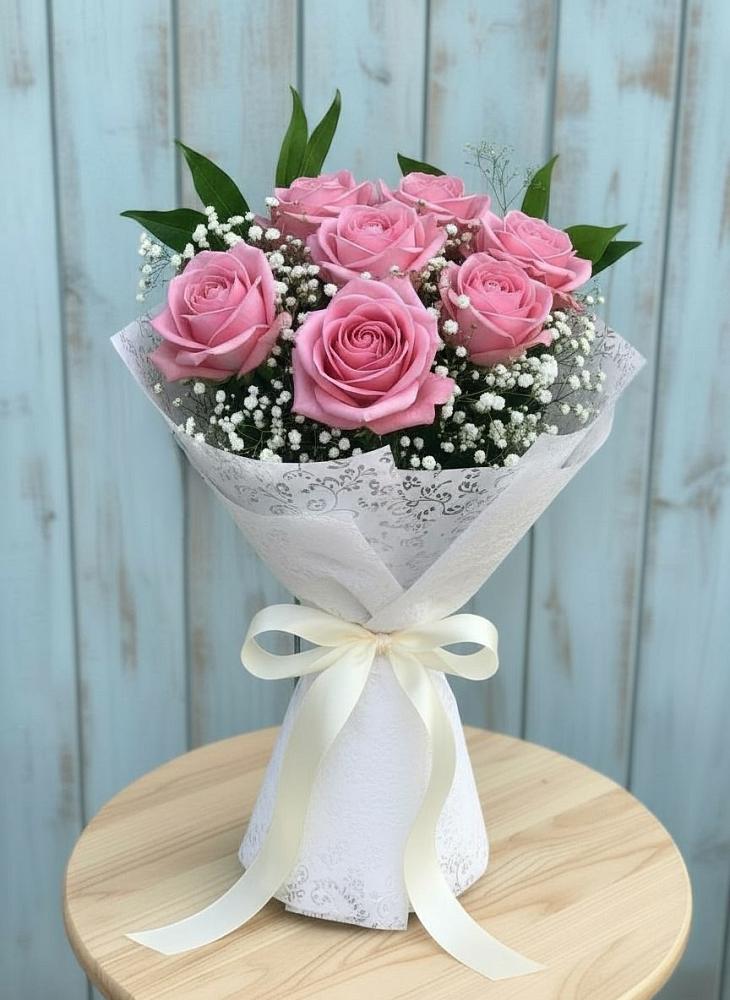 Букет цветов из: Розы в Гжель