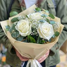 Букет цветов из:  Розы #REPLACE_PRED# Гжель