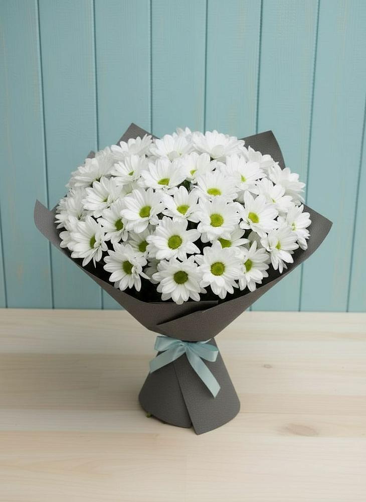 Букет цветов из: Хризантемы в Гжель