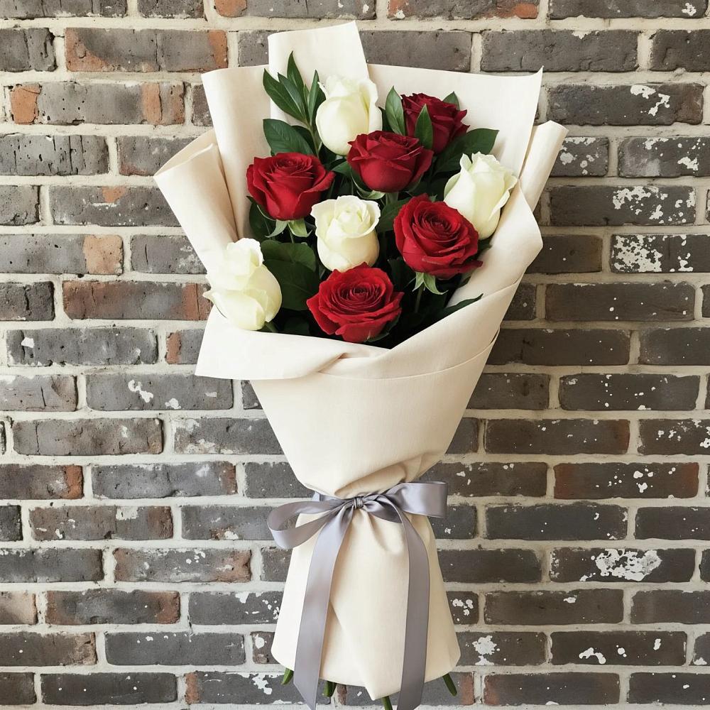 Букет цветов из: Розы в Гжель