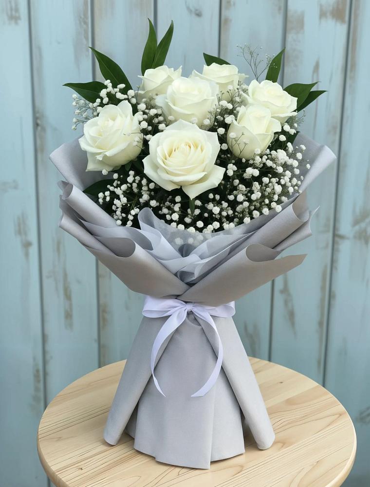 Букет цветов из: Розы в Гжель