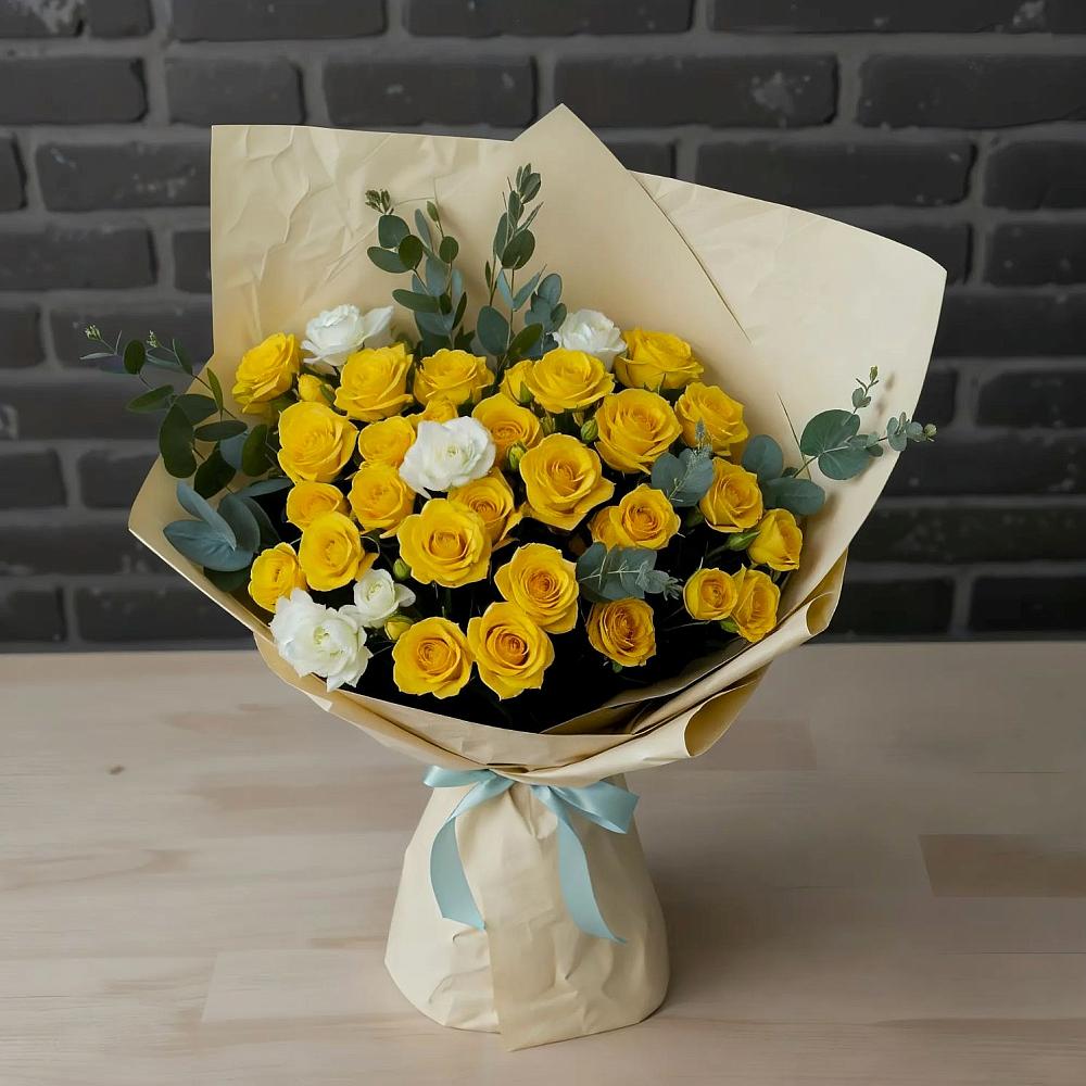 Букет цветов из: Розы в Гжель