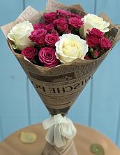 Букет цветов из:  Розы #REPLACE_PRED# Гжель