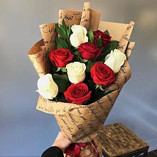 Букет цветов из:  Розы #REPLACE_PRED# Гжель