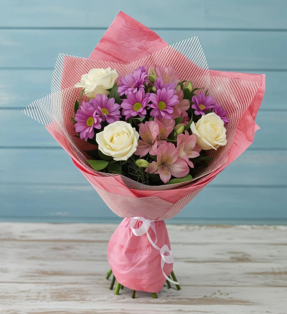 Букет цветов из: Герберы в Гжель