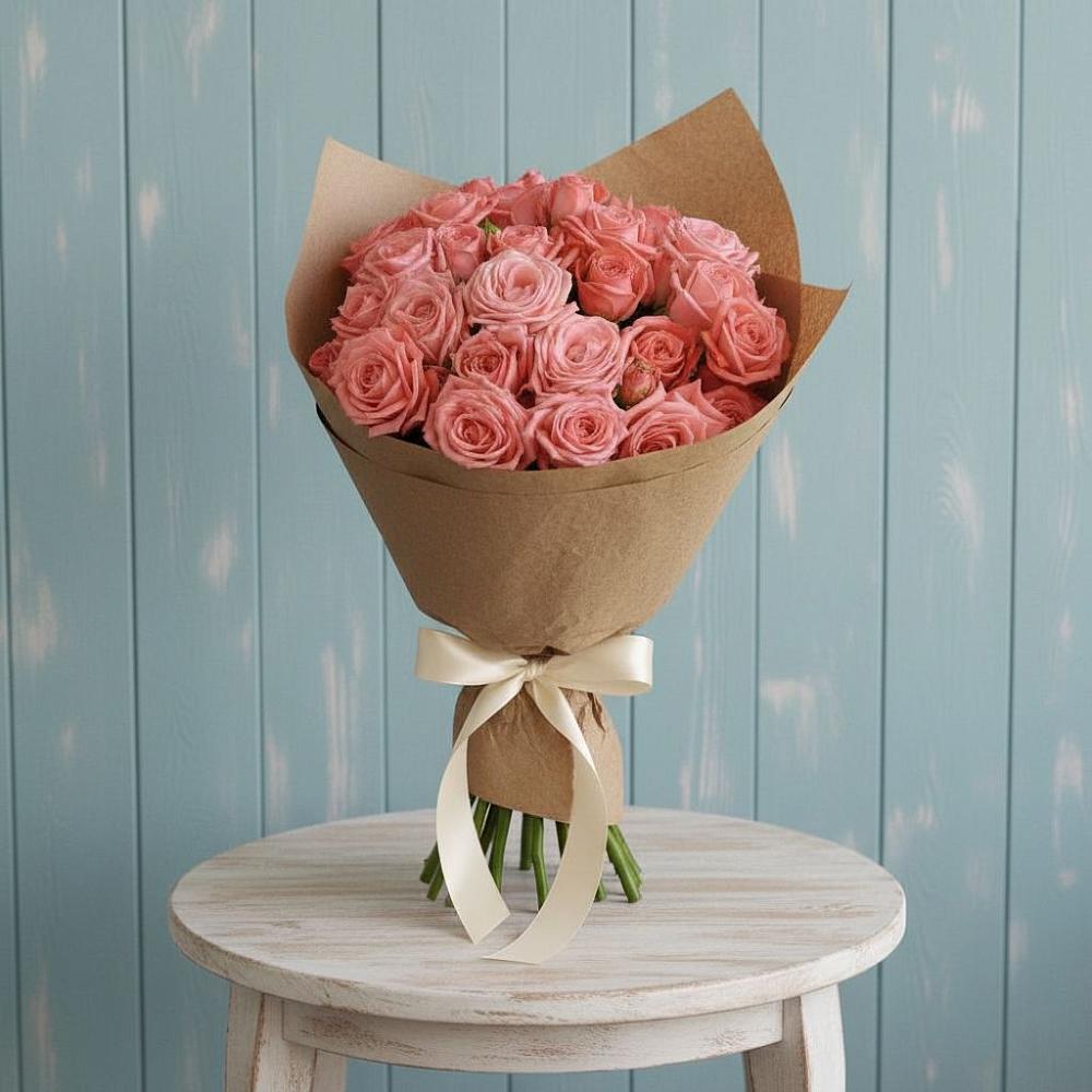 Букет цветов из: Розы в Гжель