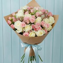 Букет цветов из:  Розы #REPLACE_PRED# Гжель
